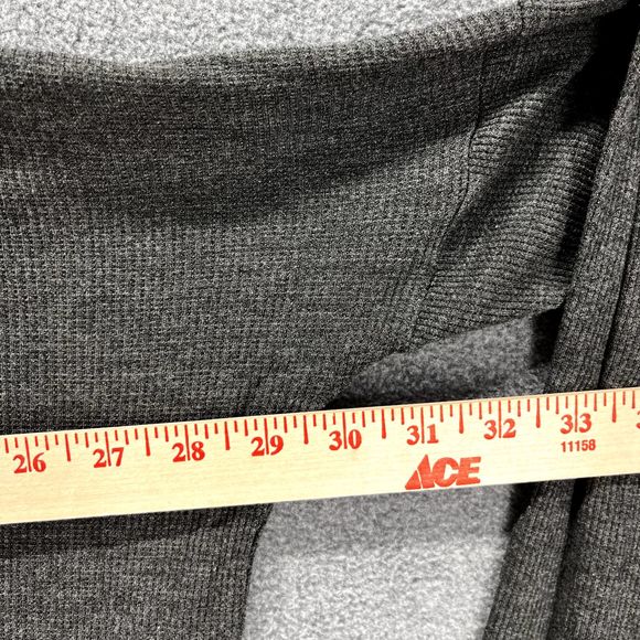 CY Fashion Sweater Womens Medium Gray Pullover tide up front waffle knit relaxed - Picture 13 of 14